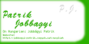 patrik jobbagyi business card